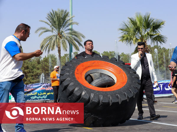 روز نخست مسابقات قویترین مردان کارگری