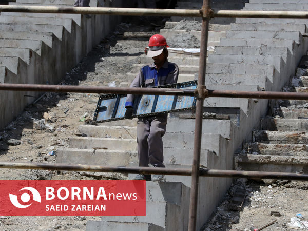 بازدید معاون رئیس جمهور و رئیس سازمان حفاظت محیط زیست از ورزشگاه آزادی