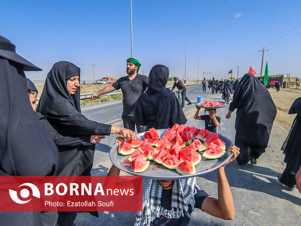 پیاده روی جاماندگان اربعین در اراک