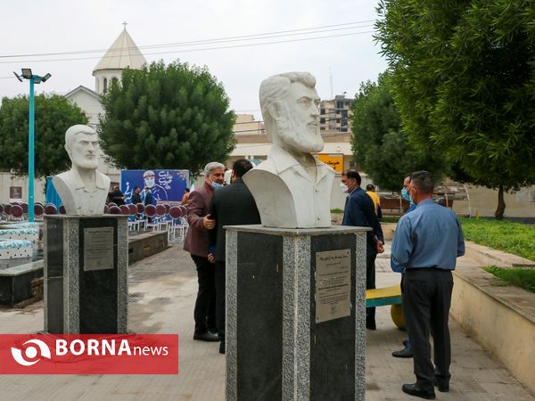رونمایی از سردیس سردار سلیمانی در آبادان