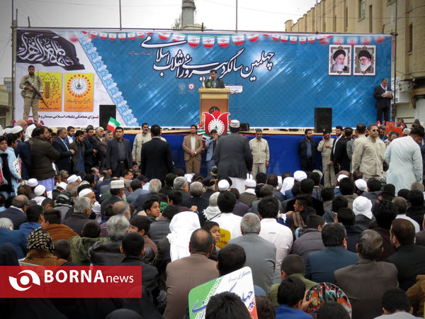 راهپیمایی باشکوه 22 بهمن در زاهدان