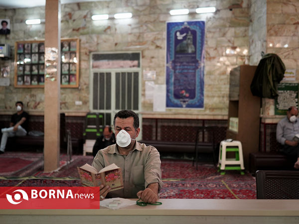 آیین احیای شب قدر در مسجد جامع لویزان - تهران