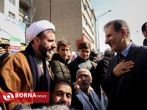 حضور معاون اول رییس جمهوری در راهپیمایی 22 بهمن ماه