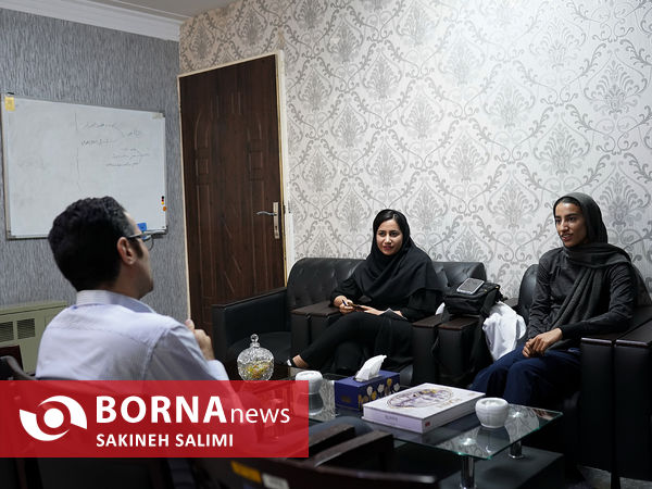 حضور نازنين فاطمه عيدیان در خبرگزاری برنا