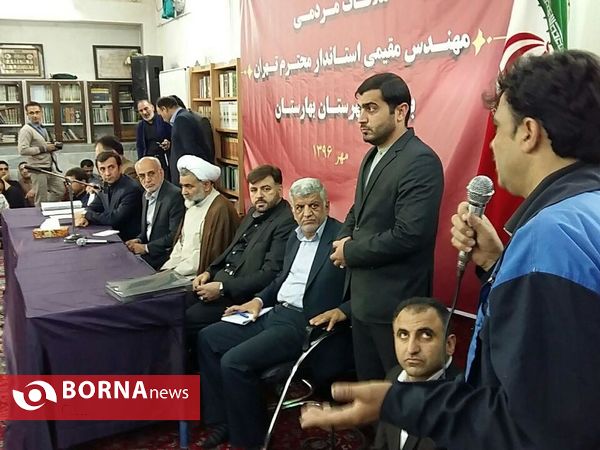 سفر یکروزه استاندار تهران به شهرستان بهارستان