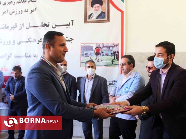 تجلیل از برندگان  جشنواره آتش‌نشانی خرم آباد