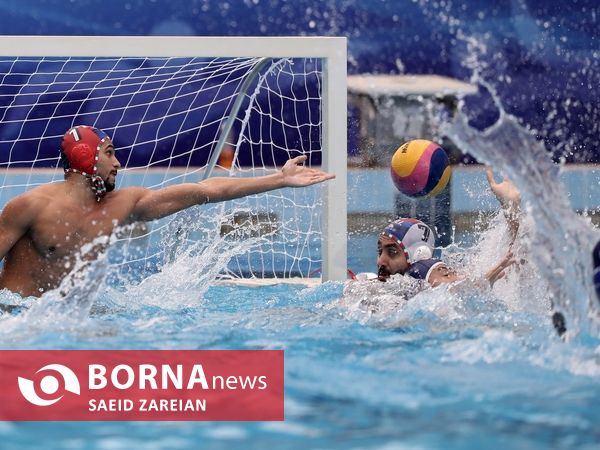 دیدار تیم های واترپلو ایران - چين