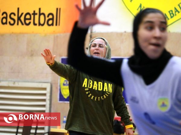 تمرینات تیم بسکتبال بانوان پالایش نفت آبادان