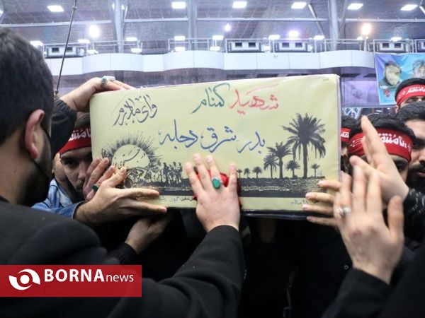 مراسم وداع با شش شهید گمنام در رشت