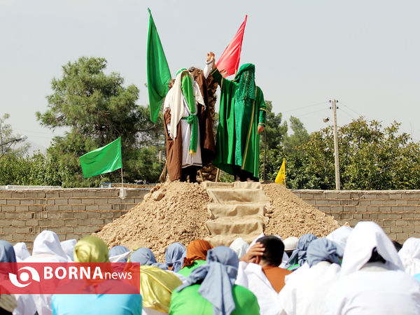 بازسازی واقعه غدیر در شهر زرقان فارس
