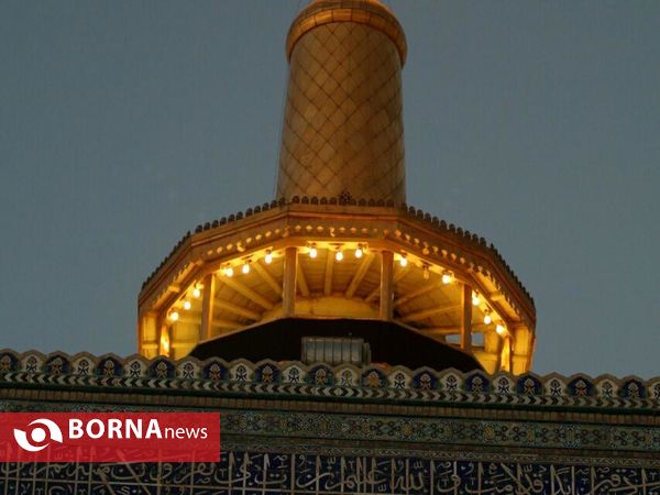 آيين تعويض پرچم گنبد منور رضوی
