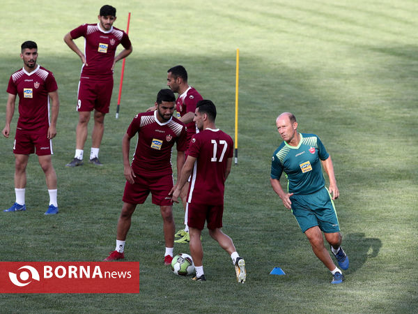 تمرین تیم فوتبال پرسپولیس تهران