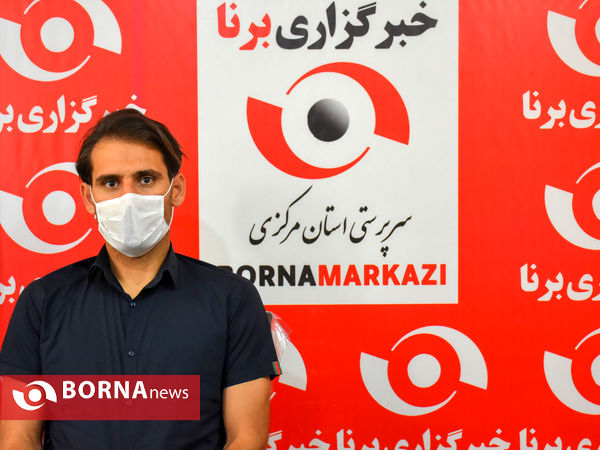 حضور اعضای تیم فوتبال آلومینیوم در دفتر خبرگزاری برنا