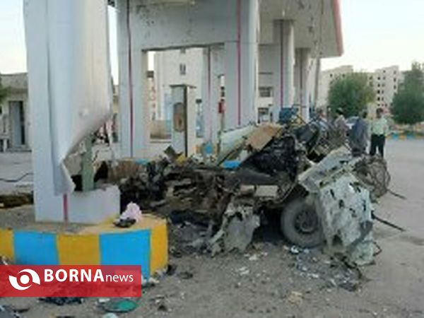 انفجار جایگاه گاز در مسجدسلیمان