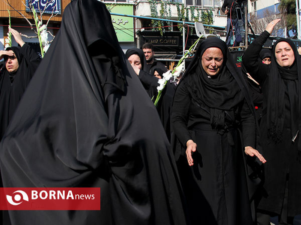 تجمع عزاداران فاطمی در میدان فاطمی تهران