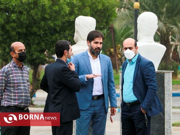 رونمایی از سردیس سردار سلیمانی در آبادان
