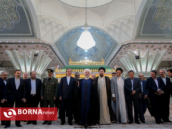 تجدید میثاق اعضای هیات دولت با آرمان های امام راحل