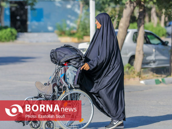 بدرقه زائران اربعین در اراک 