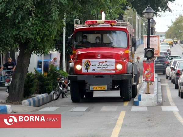 رژه خودرویی آتش نشانی _ بندرانزلی