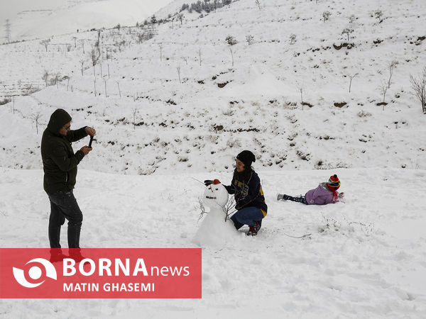 بارش برف در تهران
