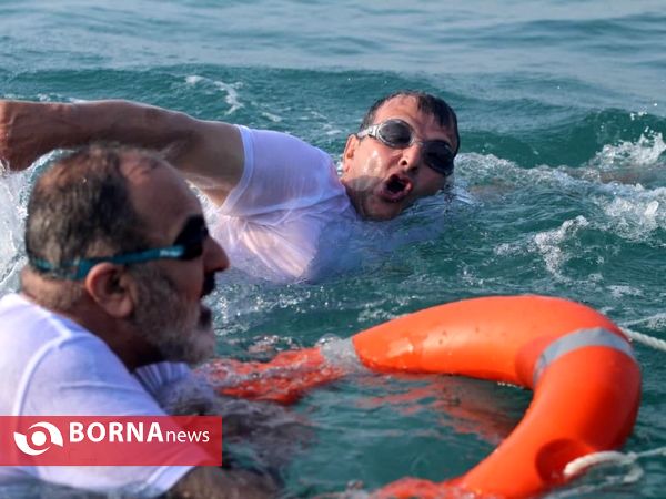 حضور دو شناگر کرمانی درنوزدهمین دوره شنای جانبازان در خلیج فارس