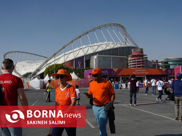 ورزشگاه خلیفه قطر در آستانه دیدار ایران - انگلیس
