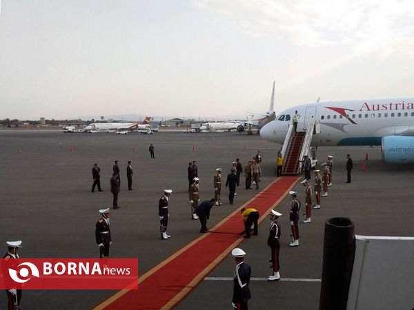ورود رئیس جمهوری اتریش  به تهران
