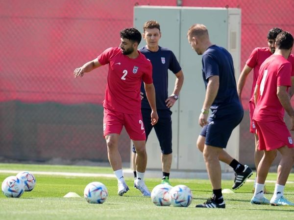 تمرین تیم ملی قبل از دیدار با ولز