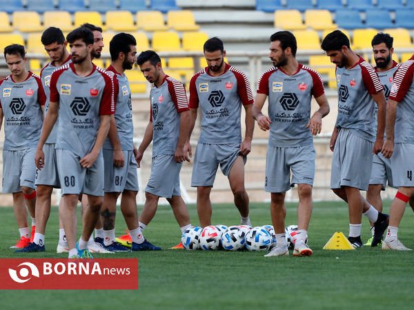 تمرین تیم فوتبال پرسپولیس تهران