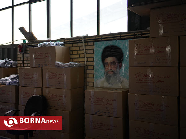 خط تولید ماسک در کارخانه نساجی هلال ایران