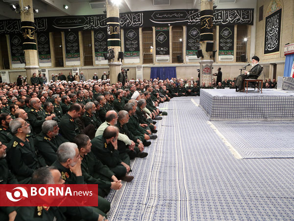 دیدار مجمع عالی فرماندهان سپاه با فرمانده کل قوا