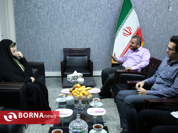 حضور سمیه رفیعی در خبرگزاری برنا