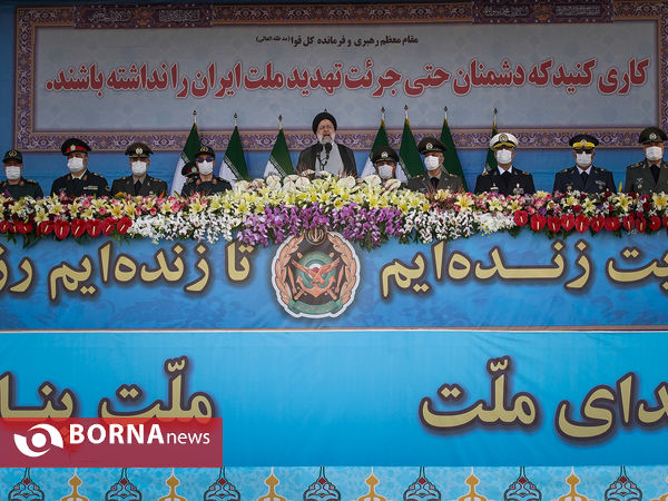 مراسم روز ارتش با حضور رییس جمهوری