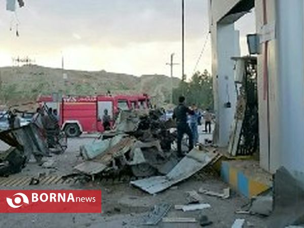 انفجار جایگاه گاز در مسجدسلیمان