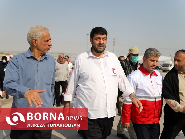بازدید رییس جمعیت هلال احمر جمهوری اسلامی از مرز شلمچه