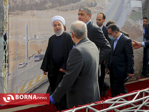 افتتاح قطعات آزاد راه همت – کرج با حضور دکتر روحانی