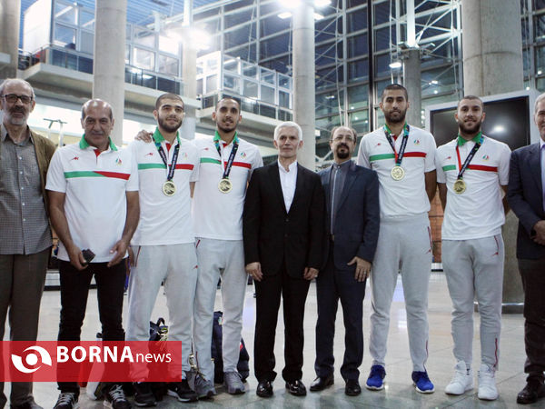 مراسم استقبال از کاروان ورزشی ایران از بازیهای آسیایی  جاکارتا