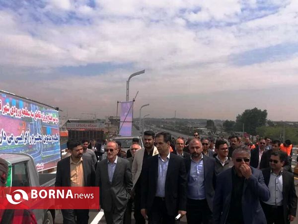 افتتاح پل ورودی غیر همسطح شهرستان قدس