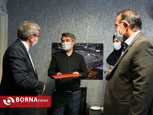 حضور خسرو ساکی و حسین صادقی در خبرگزاری برنا