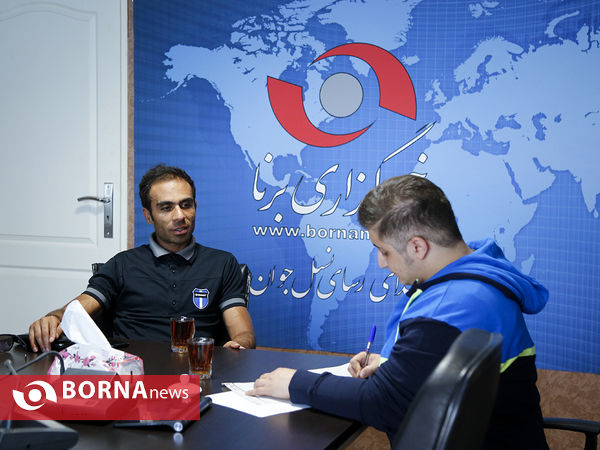 حضور فرزاد شکری " رکاب زن کوهستان" در خبرگزاری برنا