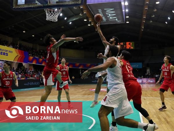 دیدار تیم های بسکتبال ایران - ژاپن