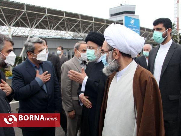 ورود رییس جمهور به رشت
