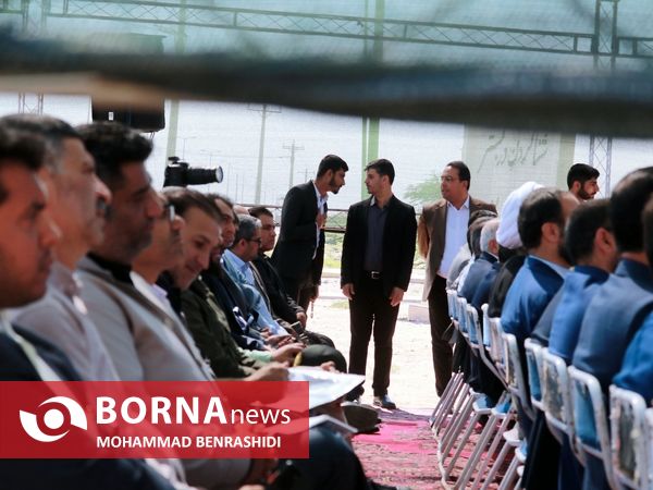مراسم کلنگ زنی پارک 20 هکتاری خلیج فارس آبادان