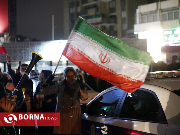 شادی مردم پس از راهیابی تیم فوتبال ایران به جام جهانی