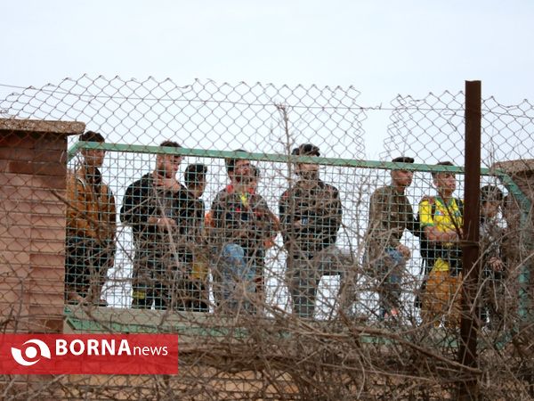 در حاشیه دیدار تیم های فوتبال صنعت نفت - شمس آذر قزوین