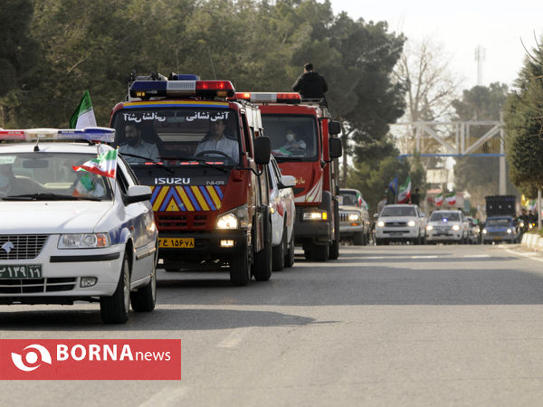 رژه نیروی های موتوری و خودرویی 22 بهمن- شهرستان قدس