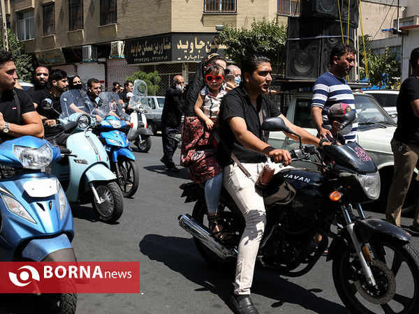 عزاداری روز تاسوعا در میدان 13 آبان