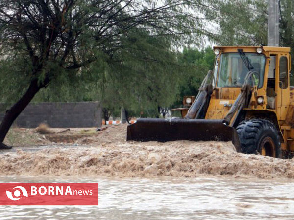 سیل در بخش اوز لارستان