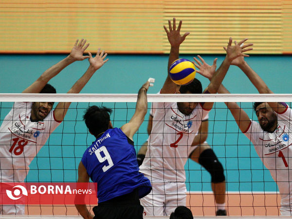 دیدار والیبال ایران - تایلند قهرمانی آسیا