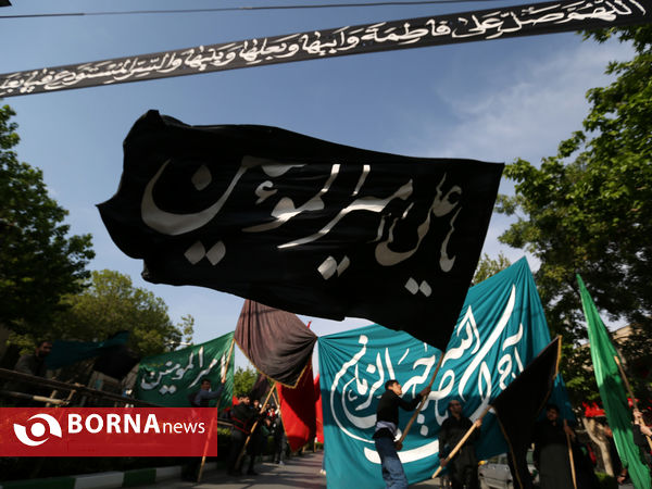 دسته عزای شهادت حضرت علی(ع) در شهر مشهد